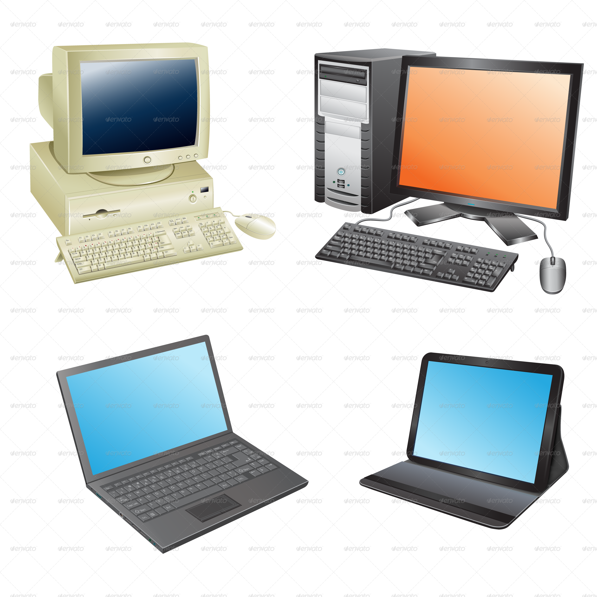 Computer Evolution, Vectors GraphicRiver